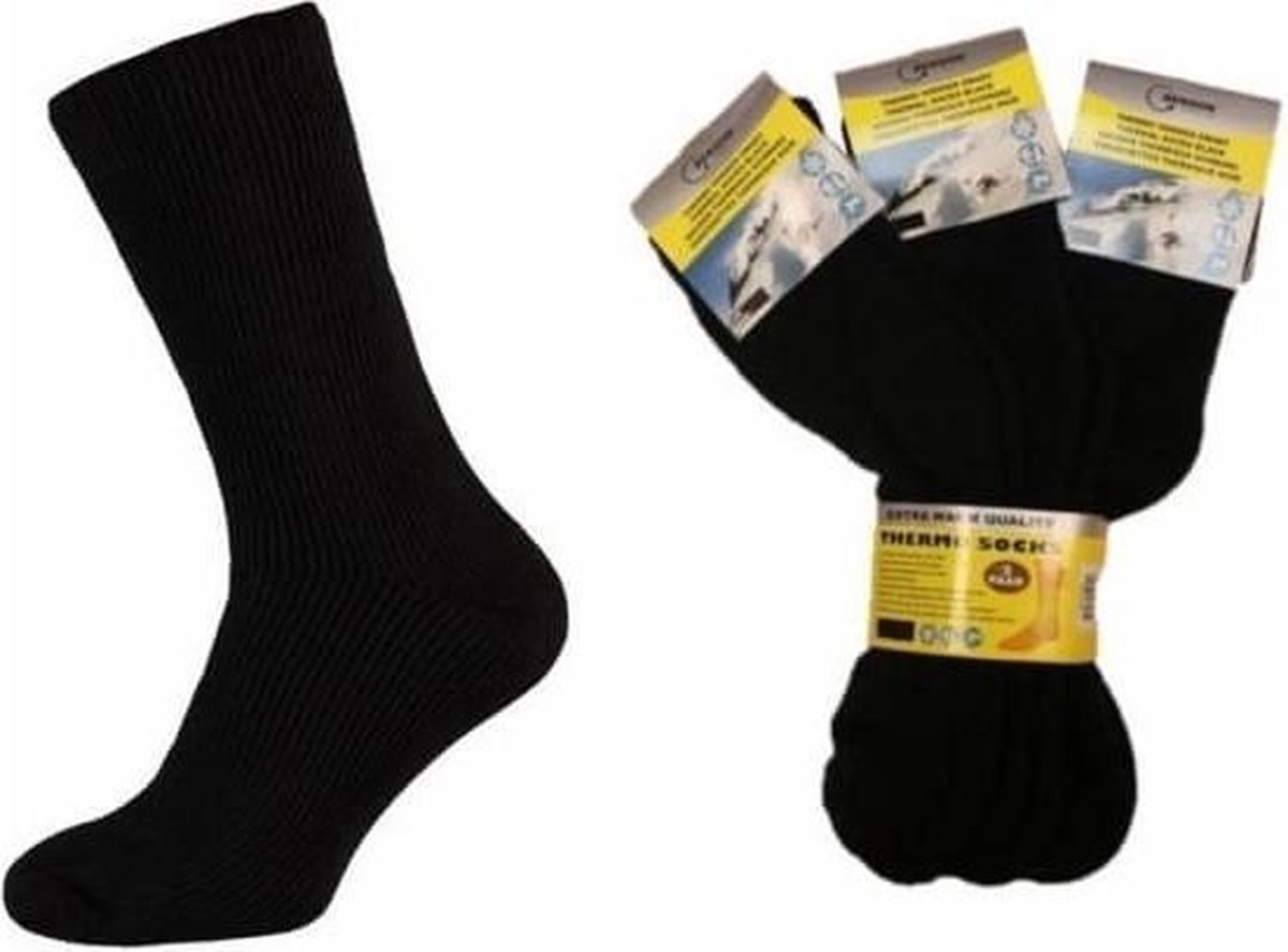 Benson Thermo Sokken - 6 Paar - Zwart - 43/46 - Wandelen - Wintersport - Werk review