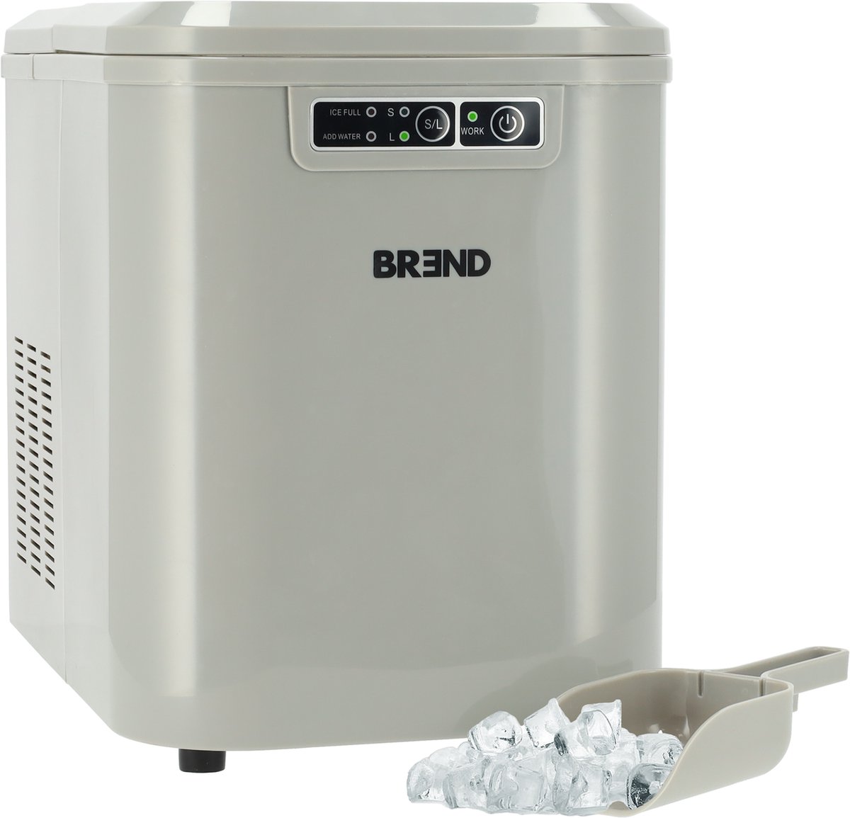 Brend BR2208 IJsblokjesmachine - IJsblokjesmaker - 2.2L - Grijs
