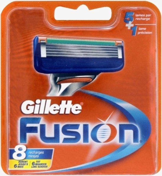 Gillette Fusion5 Scheermesjes Voor Mannen - 8 Navulmesjes
